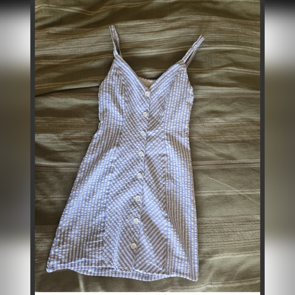 Striped Button-Down Dress
